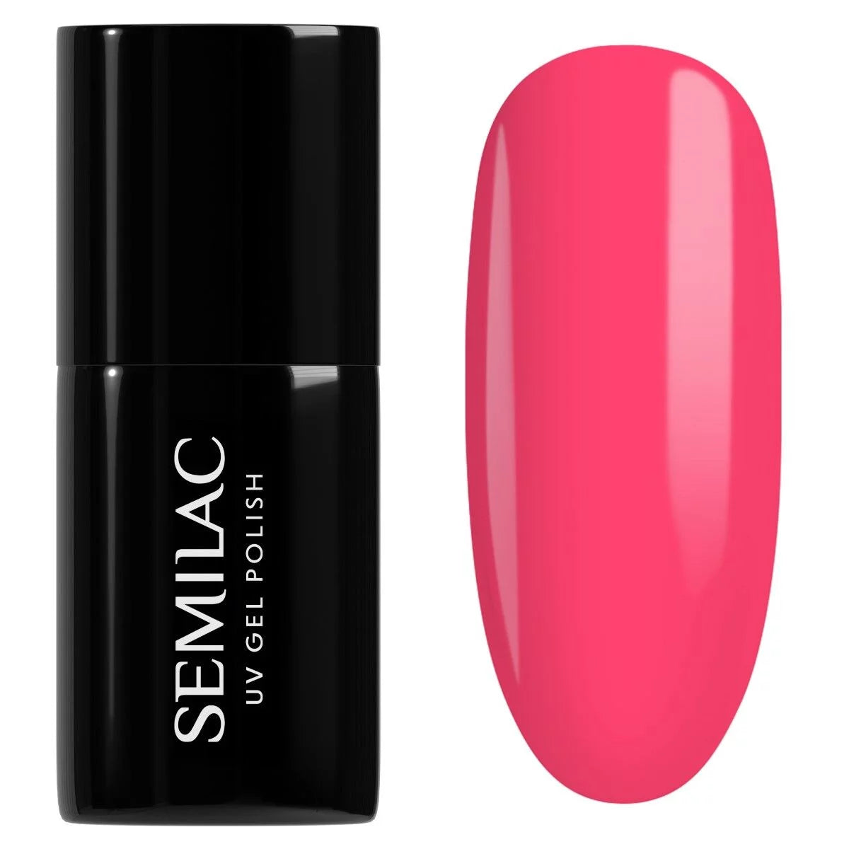 semilac 435 Friendly Magenta - Semilac Soak Off Gel / Hybrid Nail Polish UV Hybrid Base/Top