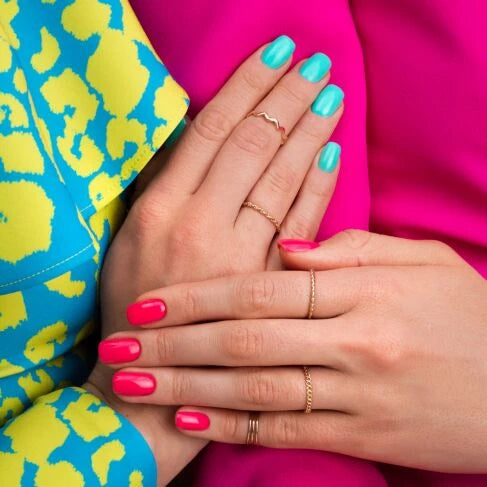 Semilac 439 STRONG TURQUOISE Semilac Soak Off Gel / Hybrid Nail Polish - EVEN BETTER TOGETHER Collection UV Hybrid Color