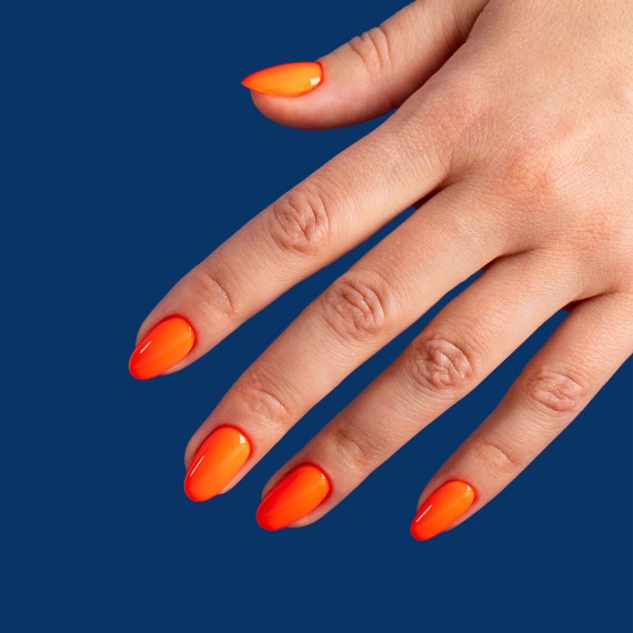 Semilac 446 YOLO ORANGE - Semilac Hema Free Soak Off Gel / Hybrid Nail Polish UV Hybrid Color