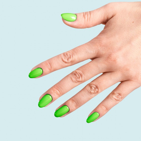 Semilac 447 LOCO LIME - Semilac Hema Free Soak Off Gel / Hybrid Nail Polish - "NEONZ" Collection UV Hybrid Color