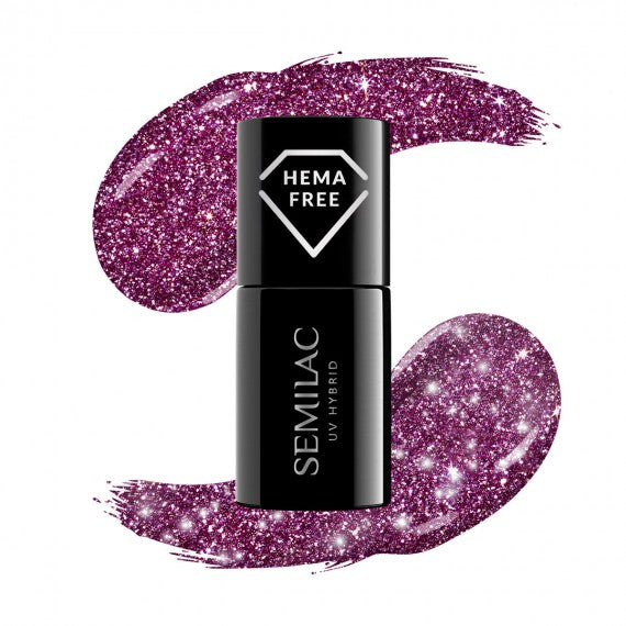 semilac 463 ROYAL GRAND PRIX - Semilac Soak Off Gel / Hybrid Nail Polish UV Hybrid Color