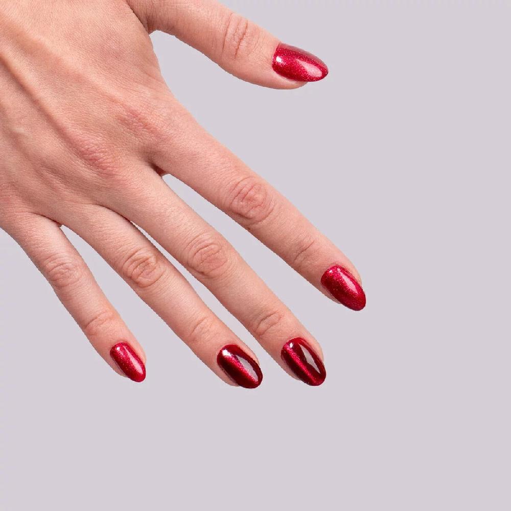 Semilac 467 Red Candle Flash - Semilac Soak Off Gel / Hybrid Nail Polish UV Hybrid Color