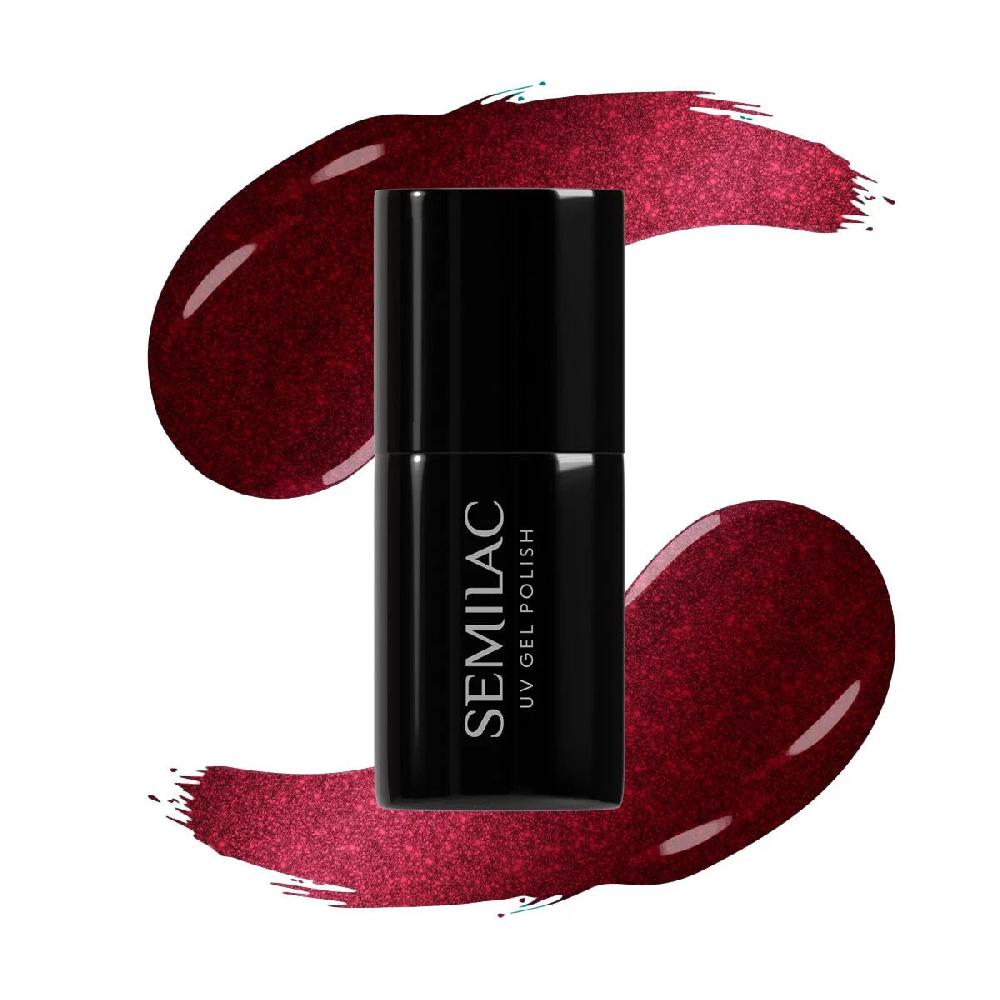 Semilac 467 Red Candle Flash - Semilac Soak Off Gel / Hybrid Nail Polish UV Hybrid Color