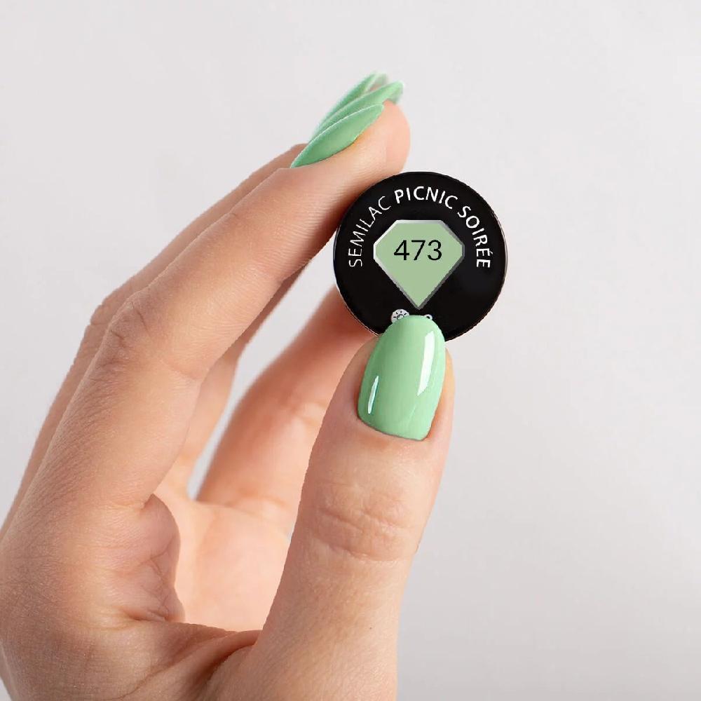 Semilac 473 Picnic Soiree - Semilac Soak Off Gel / Hybrid Nail Polish UV Hybrid Color