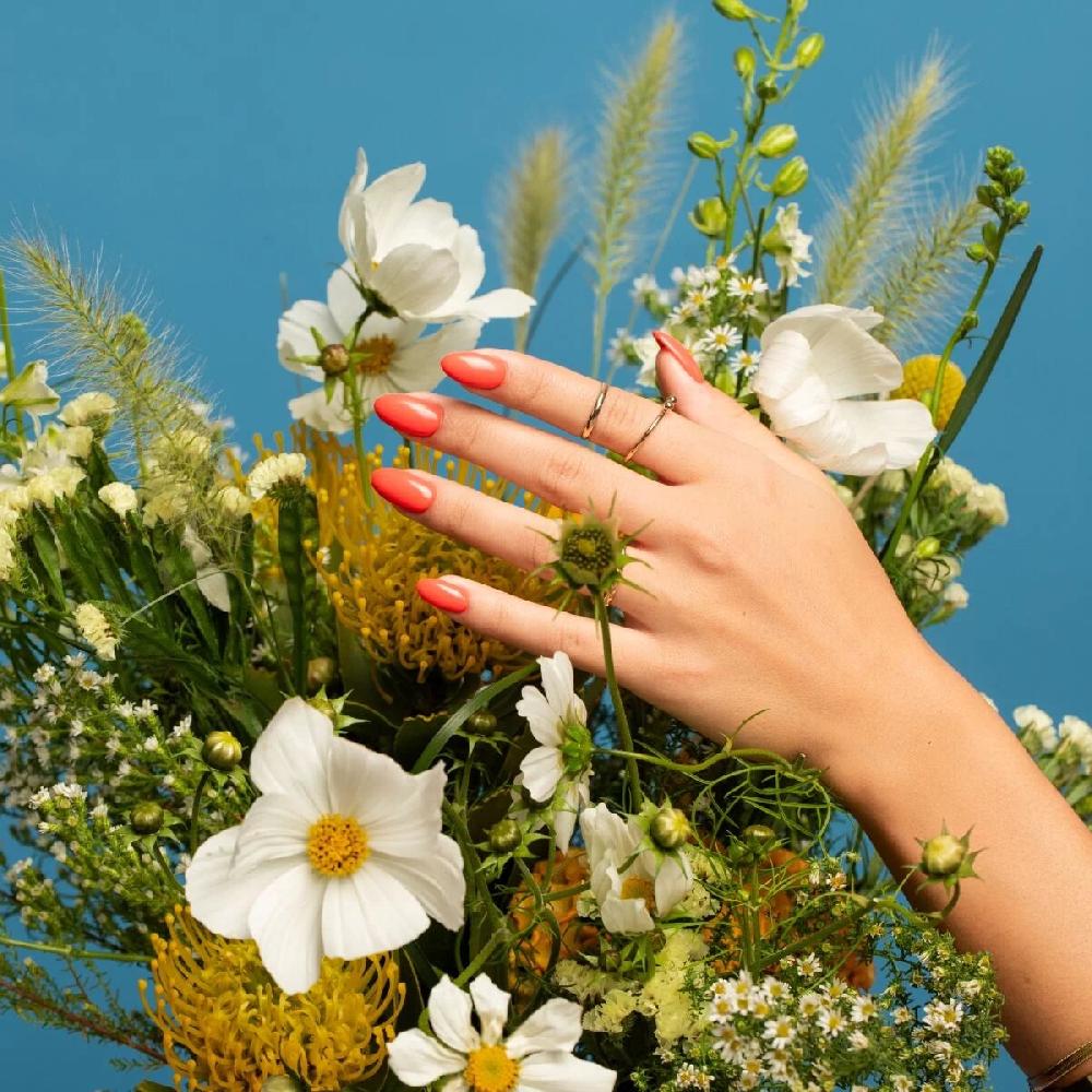 Semilac 476 Coral Mediterráneo - Semilac Soak Off Gel / Hybrid Nail Polish UV Hybrid Base/Top