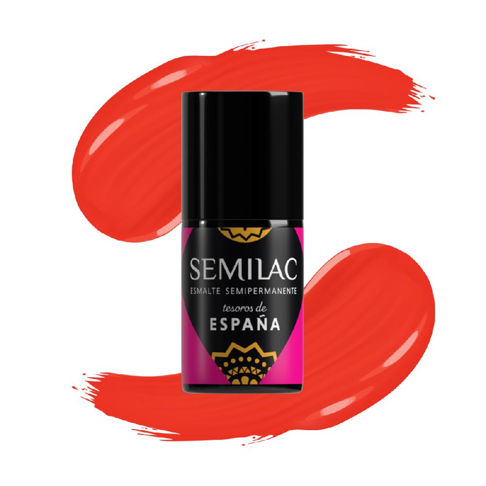 semilac 476 Coral Mediterráneo - Semilac Soak Off Gel / Hybrid Nail Polish UV Hybrid Base/Top