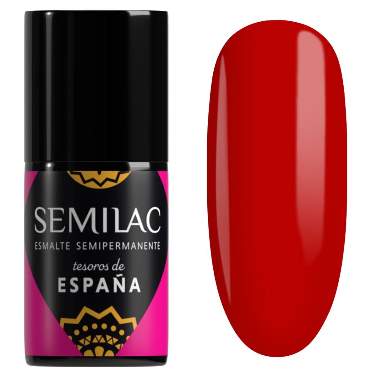 semilac 477 Ritmo Flamenco - Semilac Soak Off Gel / Hybrid Nail Polish UV Hybrid Base/Top