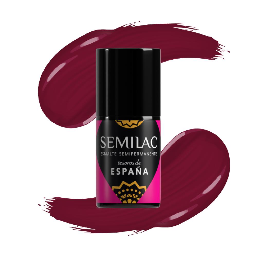 semilac 478 Vino Tinto - Semilac Soak Off Gel / Hybrid Nail Polish UV Hybrid Base/Top