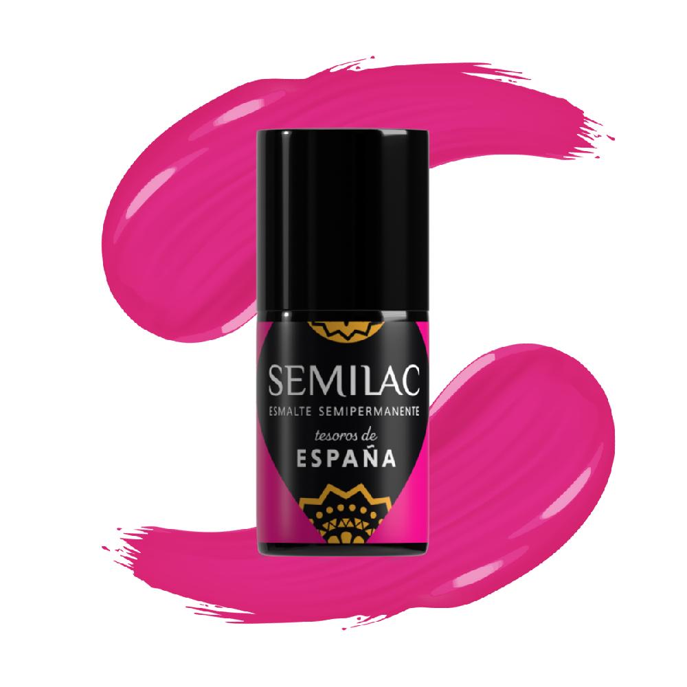 semilac 479 Pasión Fucsia - Semilac Soak Off Gel / Hybrid Nail Polish UV Hybrid Base/Top