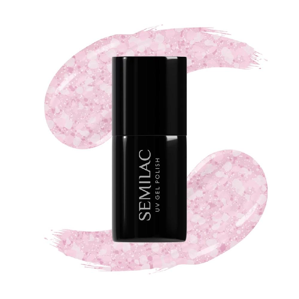 semilac 491 Strawberry Ice - Semilac Soak Off Gel / Hybrid Nail Polish UV Hybrid Color