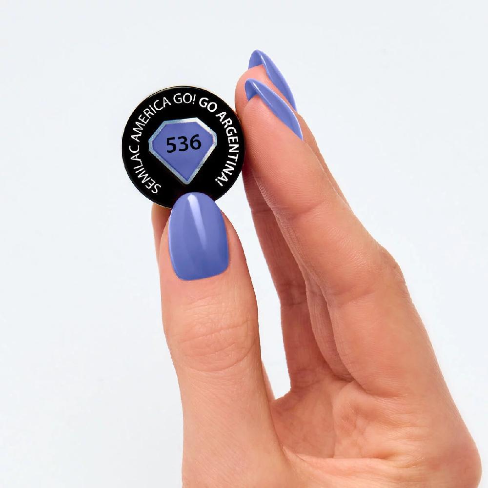 Semilac 536 Go Argentina - Semilac Soak Off Gel / Hybrid Nail Polish UV Hybrid Color