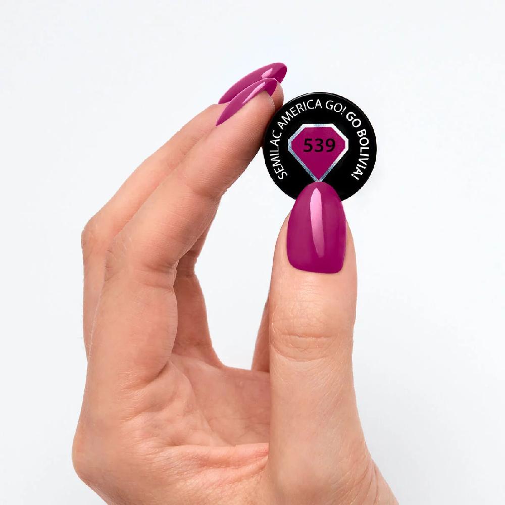 Semilac 539 Go Bolivia - Semilac Soak Off Gel / Hybrid Nail Polish UV Hybrid Color