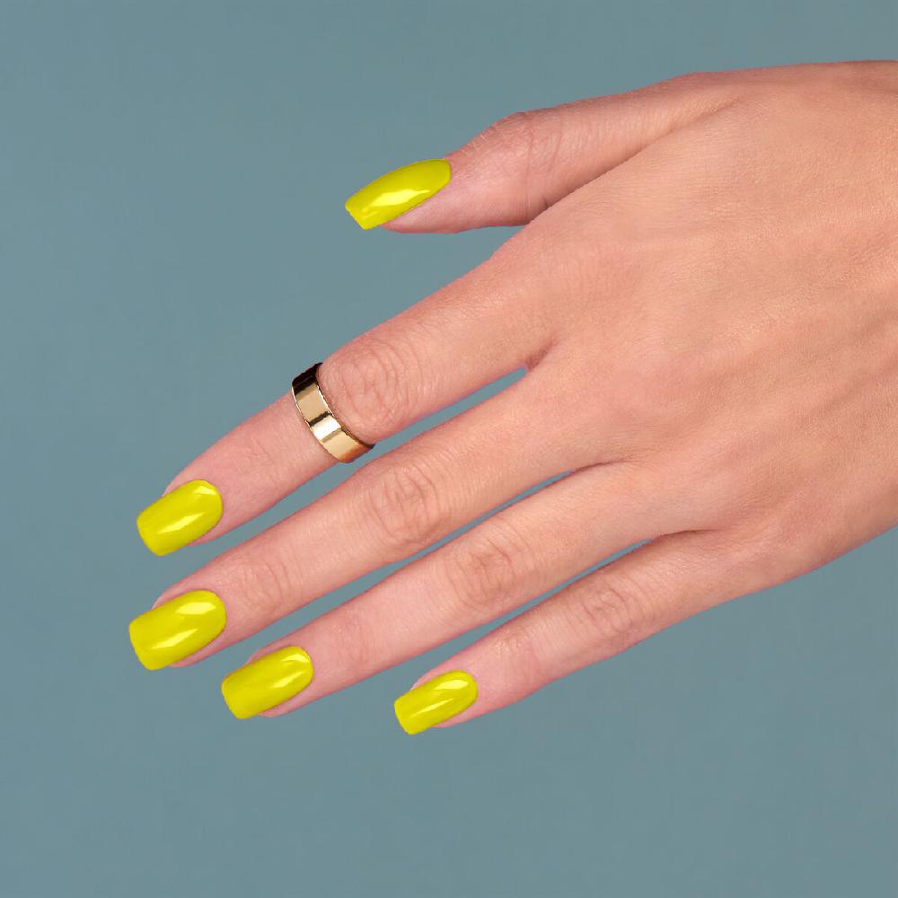 Semilac 565 NEON YELLOW Semilac Soak Off Gel / Hybrid Nail Polish UV Hybrid Color