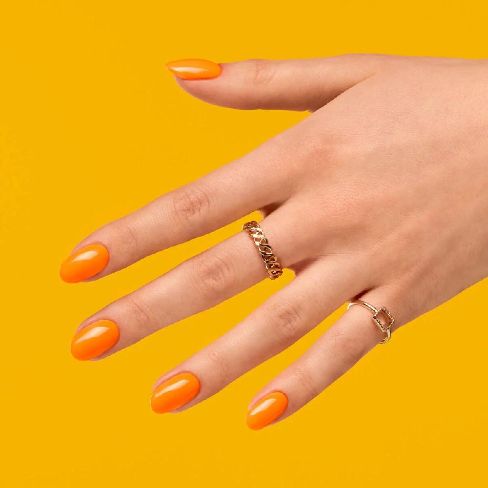 Semilac 566 NEON ORANGE Semilac Soak Off Gel / Hybrid Nail Polish UV Hybrid Color