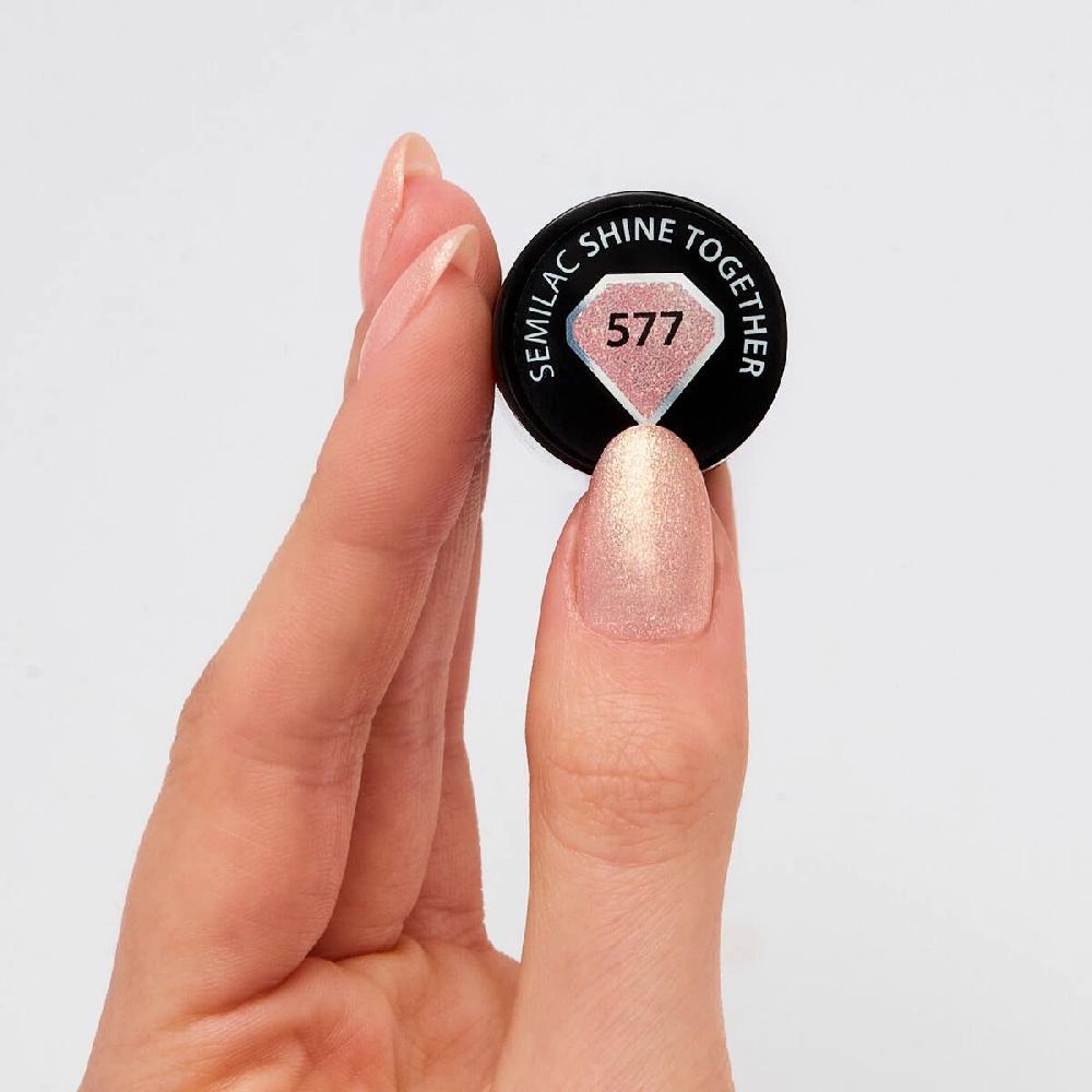 Semilac 577 SHINE TOGETHER - Semilac Soak Off Gel / Hybrid Nail Polish UV Hybrid Color
