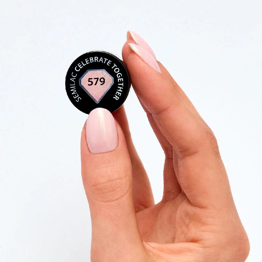 Semilac 579 CELEBRATE TOGETHER - Semilac Soak Off Gel / Hybrid Nail Polish UV Hybrid Color