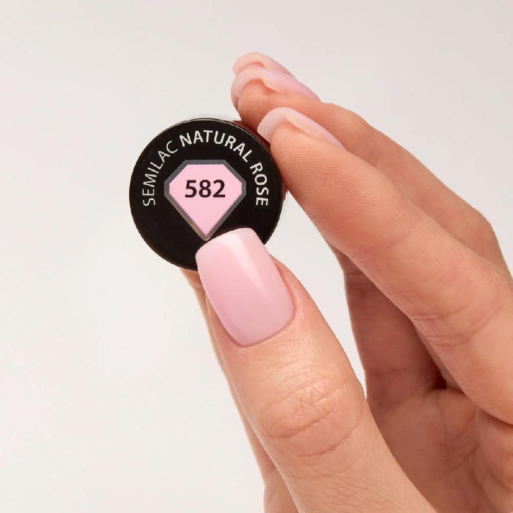 Semilac 582 Natural Rose - Semilac Soak Off Gel / Hybrid Nail Polish UV Hybrid Color
