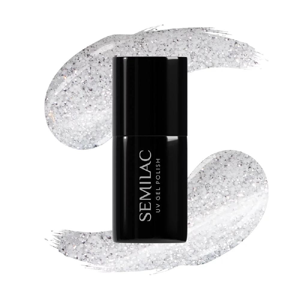 Semilac 605 White Flash - Semilac Soak Off Gel / Hybrid Nail Polish UV Hybrid Color