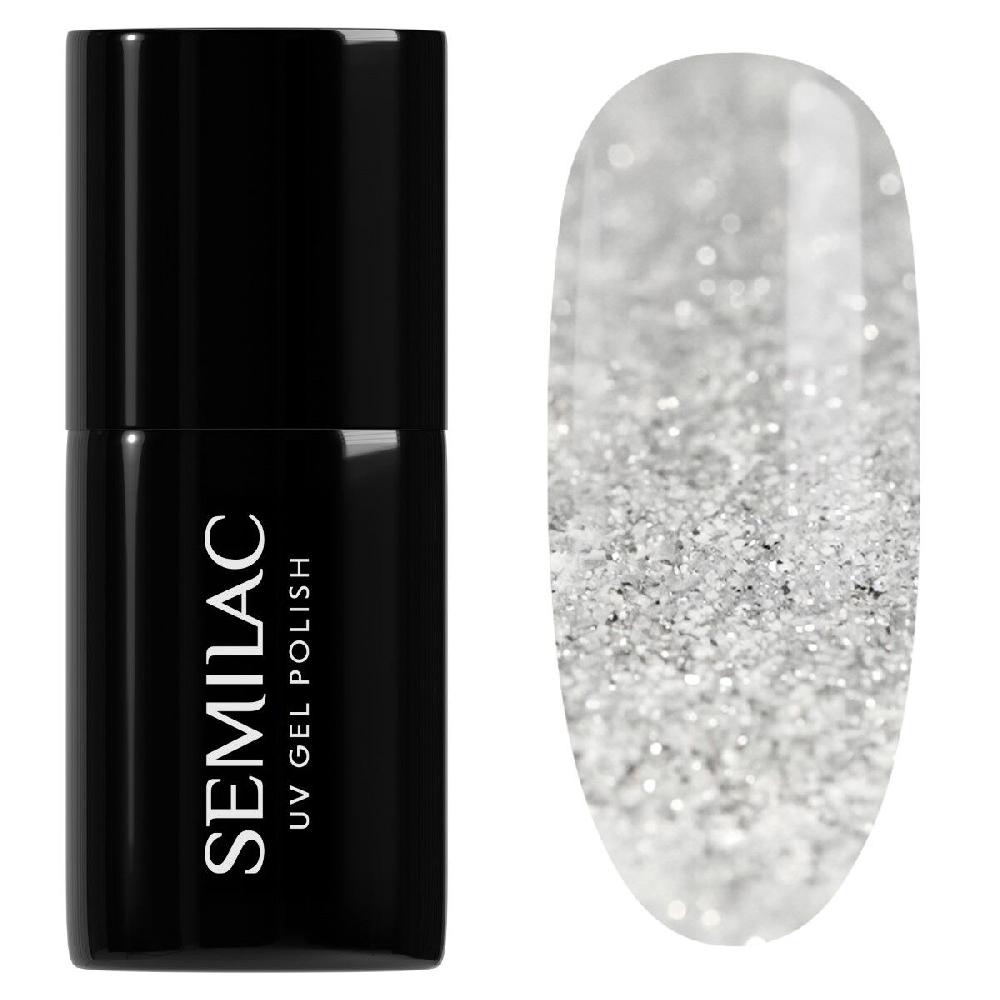semilac 605 White Flash - Semilac Soak Off Gel / Hybrid Nail Polish UV Hybrid Color