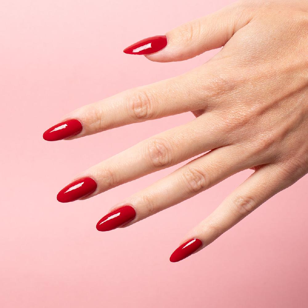 Semilac 608 Soft Red - Semilac Soak Off Gel / Hybrid Nail Polish UV Hybrid Color