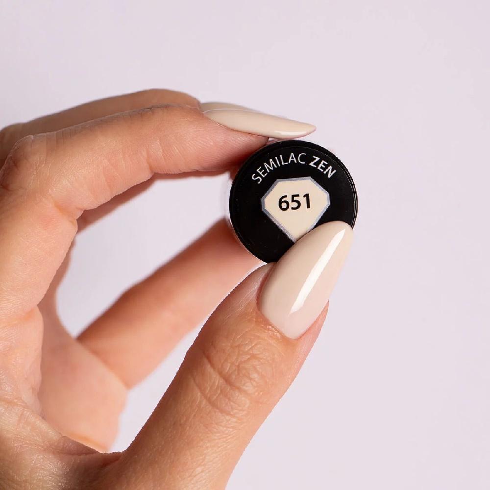 Semilac 651 Zen - Semilac Soak Off Gel / Hybrid Nail Polish UV Hybrid Color