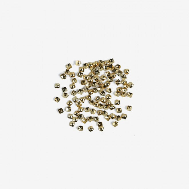 semilac 762 SMALL GOLD SQUARE Semilac Nail Art Decorations 100 pcs Nail Art