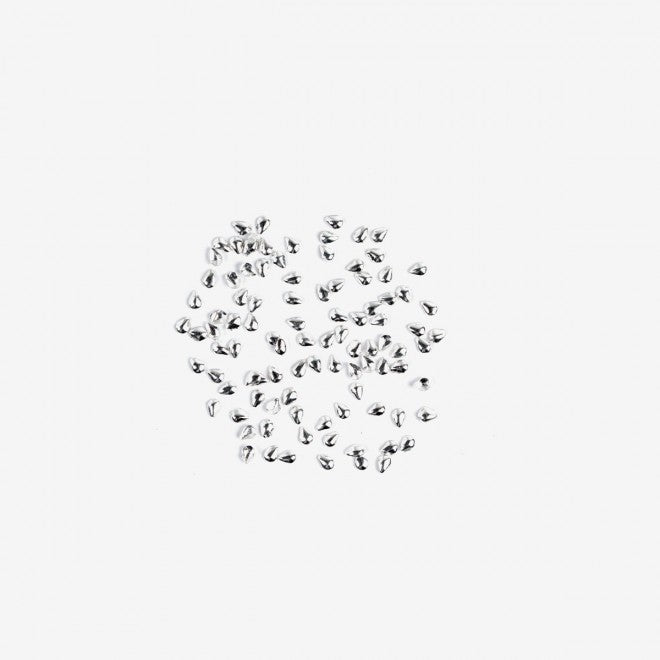 semilac 767 SMALL SILVER TEARS Semilac Nail Art Decorations 100 pcs Nail Art