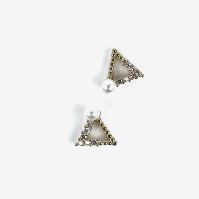 semilac 784 GOLD TRIANGLES Semilac Nail Art Decorations 2 pcs Nail Art