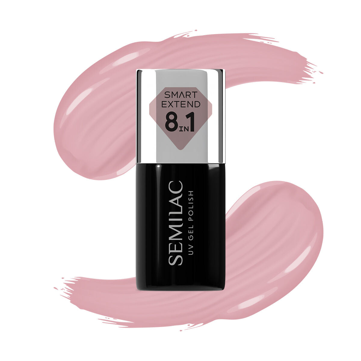 Semilac 802 Nude Rose Extend 8in1 - Semilac Smart Builder Gel / Hybrid Nail Polish UV Hybrid Base/Top