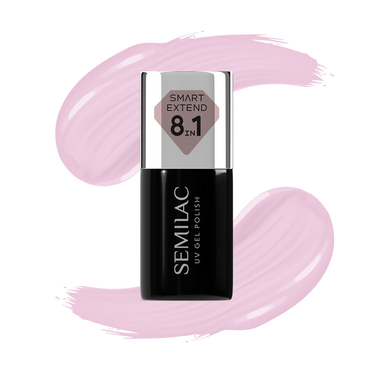 Semilac 803 Delicate Pink Extend 8in1 - Semilac Smart Builder Gel / Hybrid Nail Polish UV Hybrid Base/Top