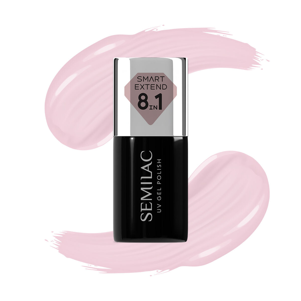 Semilac 809 Tender Pink Extend 8in1 - Semilac Smart Builder Gel / Hybrid Nail Polish UV Hybrid Base/Top