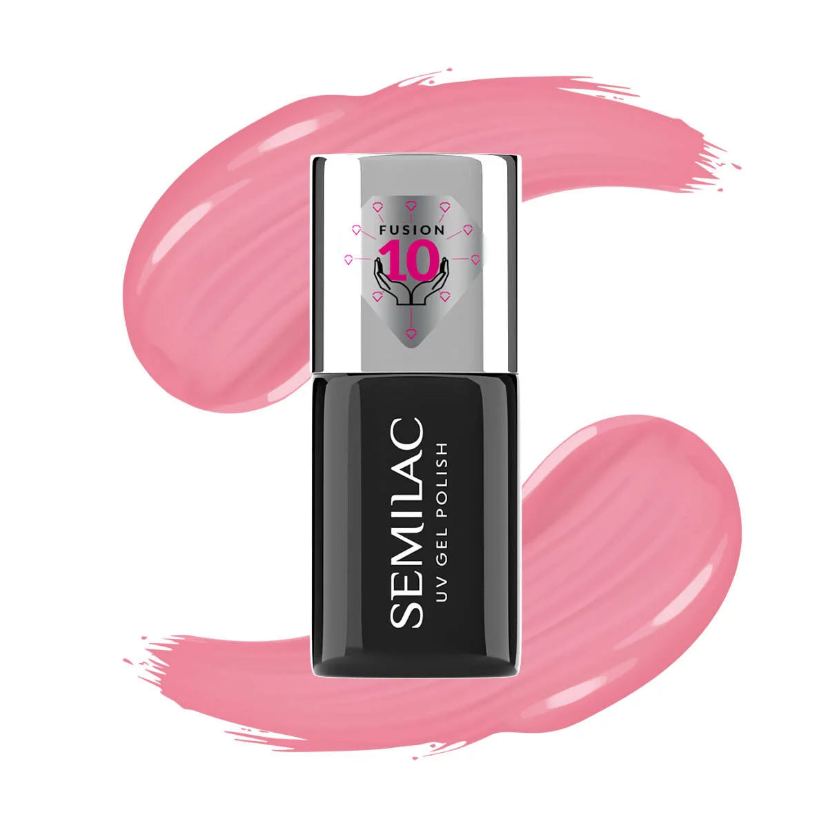 semilac 813 Pastel Pink Extend CARE 5in1 BASE - Semilac Soak Off Gel / Hybrid Nail Polish UV Hybrid Base/Top