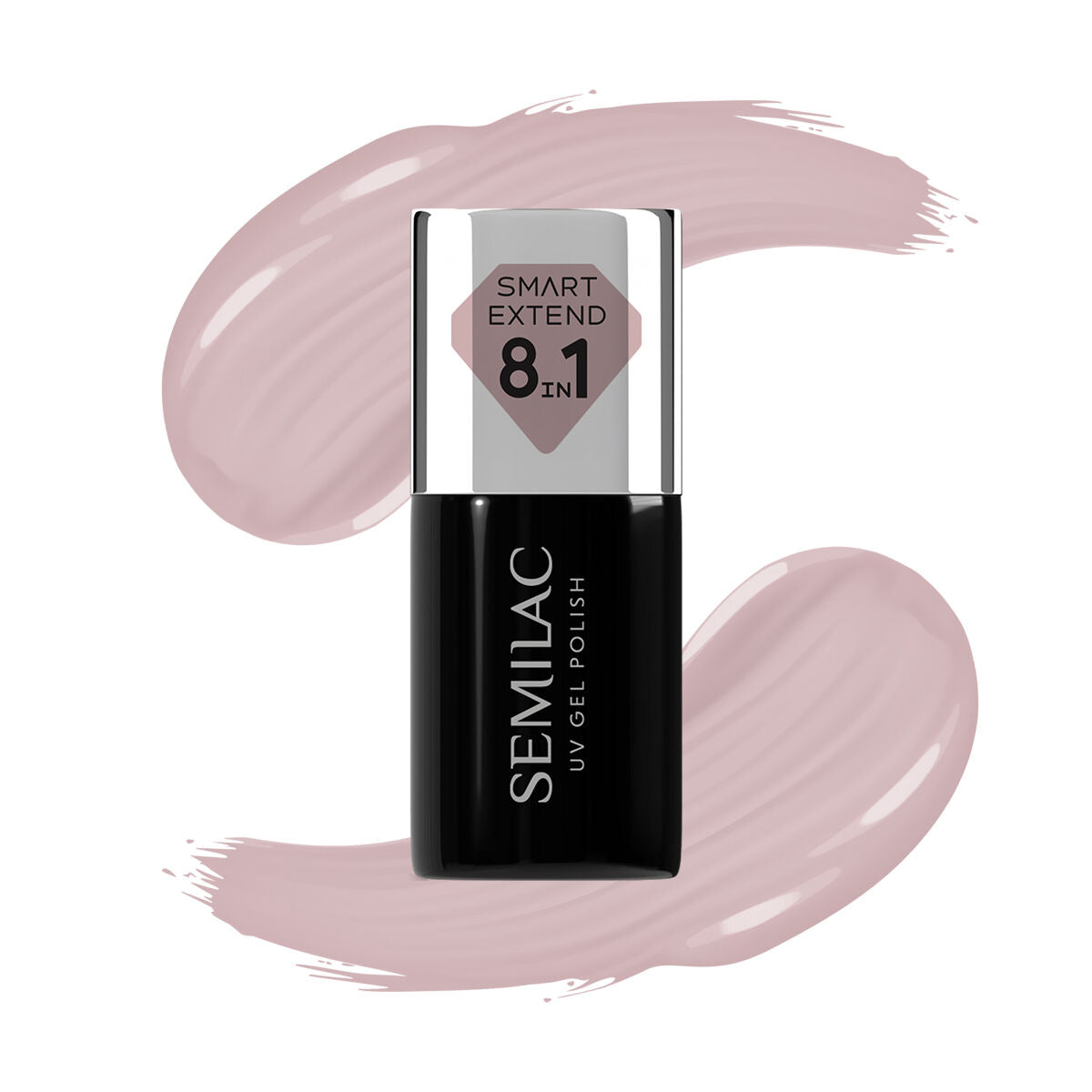 Semilac 815 Delicate Mocca Extend 8in1 - Semilac Smart Builder Gel / Hybrid Nail Polish UV Hybrid Base/Top