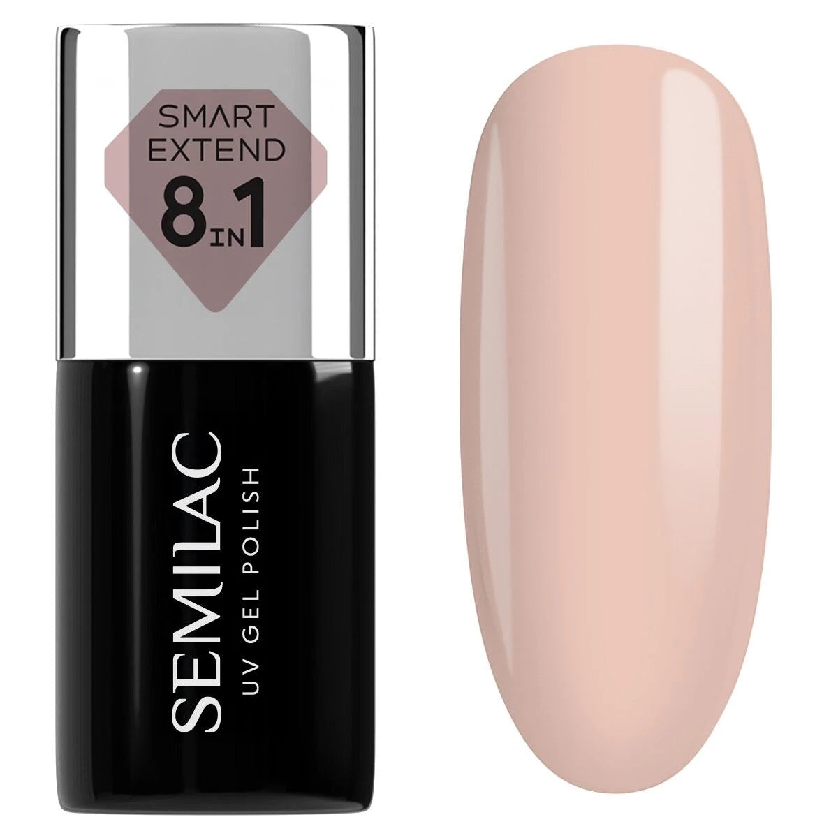 semilac 816 Pale Nude Extend 8in1 - Semilac Smart Builder Gel / Hybrid Nail Polish UV Hybrid Base/Top