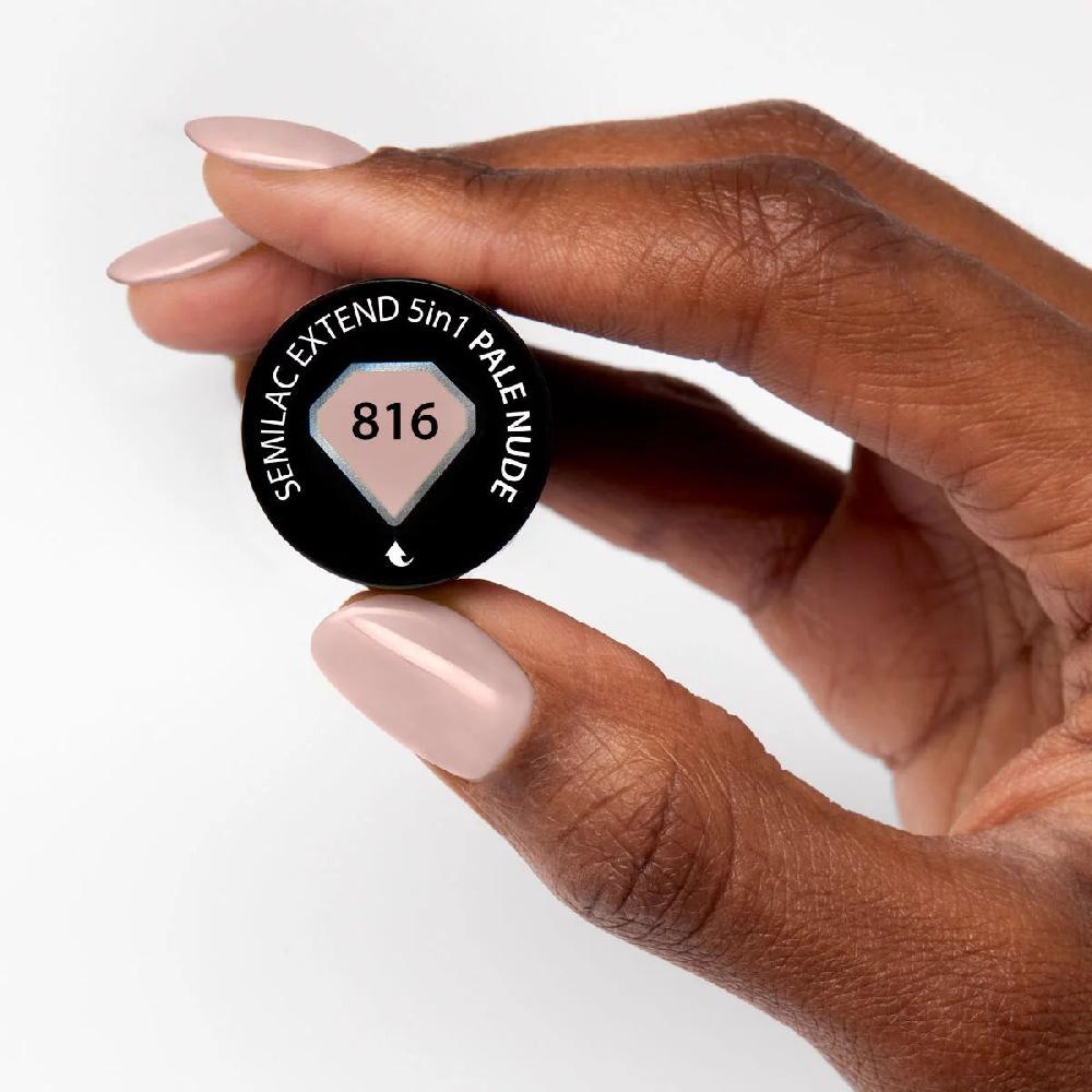 Semilac 816 Pale Nude - Semilac Soak Off Gel / Hybrid Nail Polish UV Hybrid Color