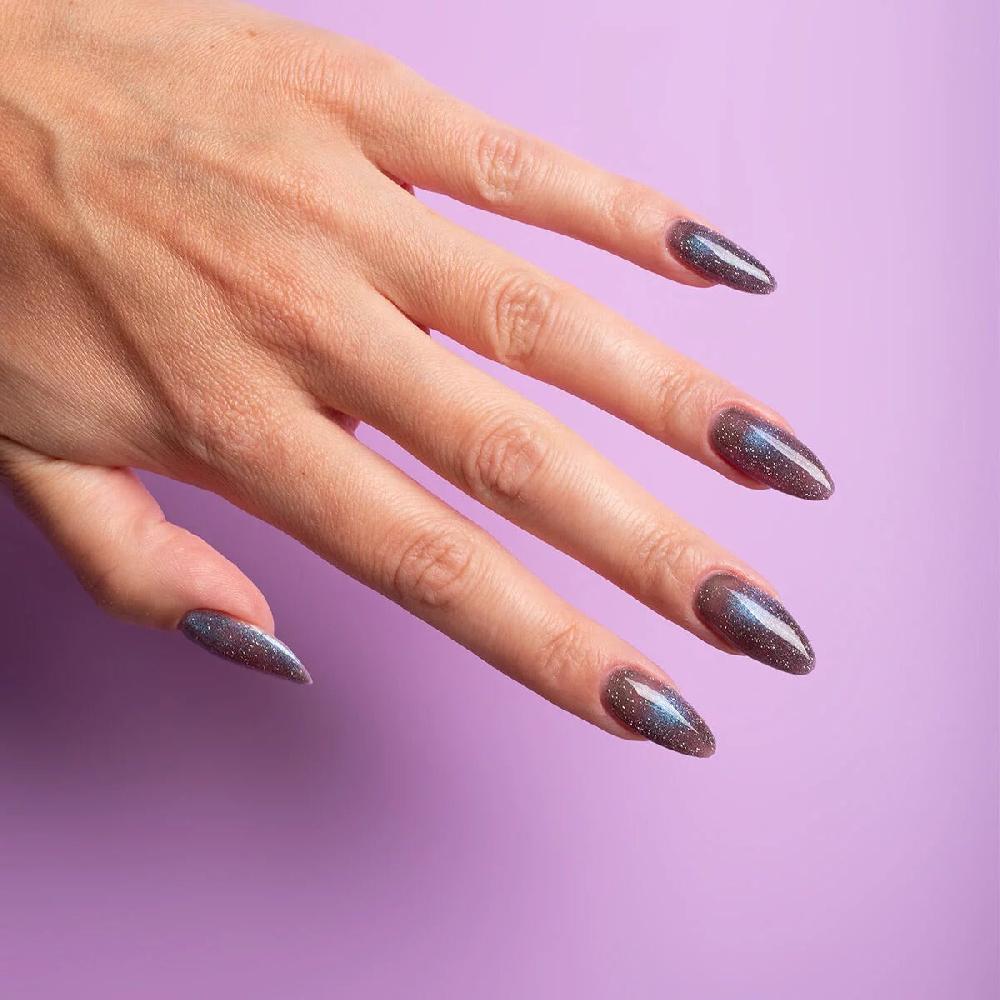 Semilac 828 Grey Holo - Semilac Soak Off Gel / Hybrid Nail Polish UV Hybrid Color