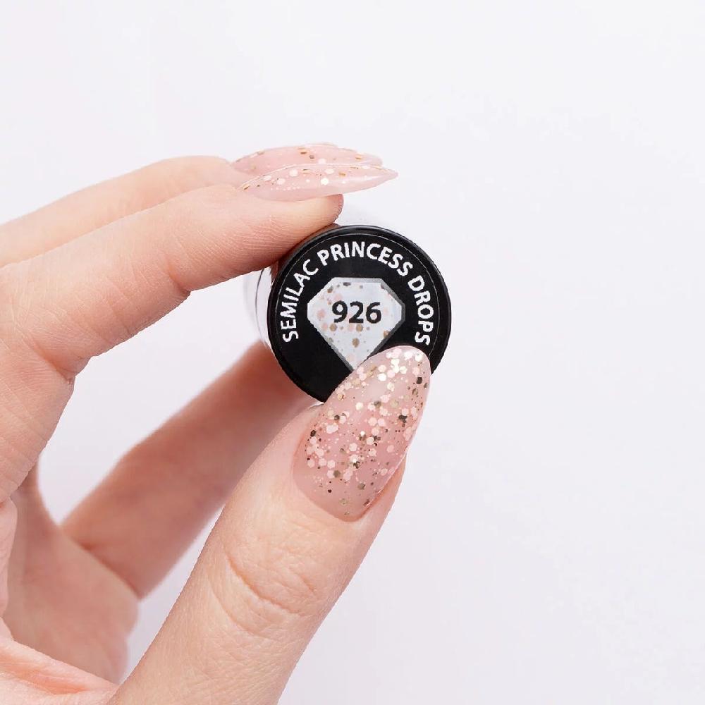 Semilac 926 Princess Drops - Semilac Soak Off Gel / Hybrid Nail Polish UV Hybrid Color