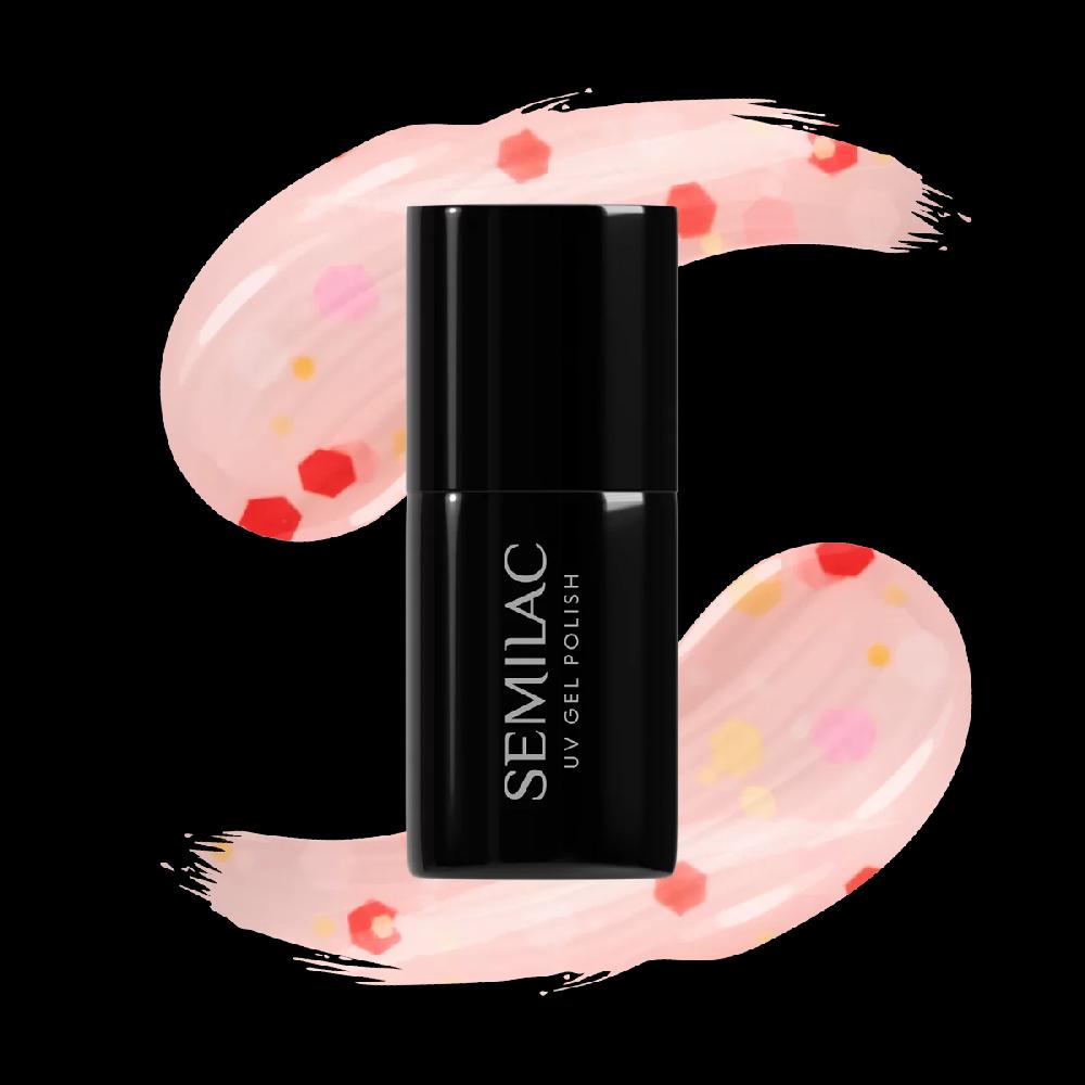 semilac 932 Confetti Dance - Semilac Soak Off Gel / Hybrid Nail Polish UV Hybrid Color