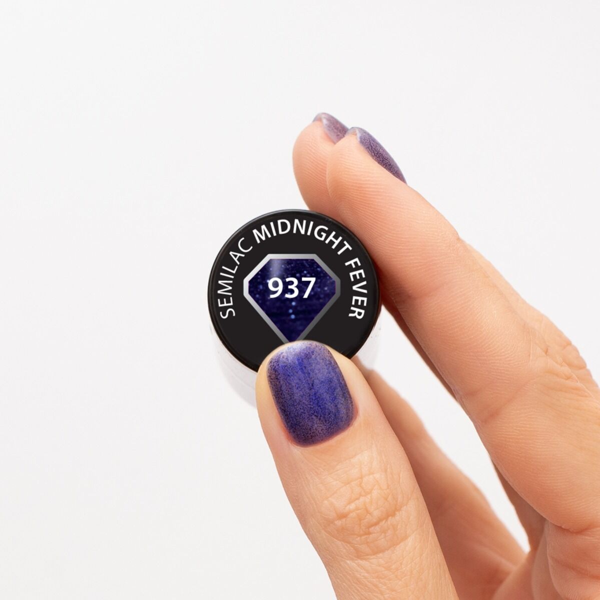 Semilac 937 Midnight Fever - Semilac Soak Off Gel / Hybrid Nail Polish UV Hybrid Color