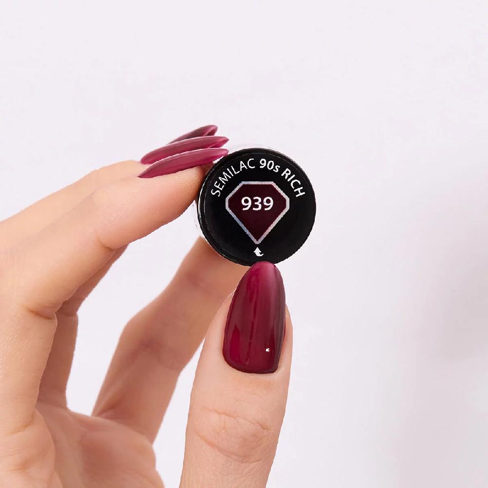 Semilac 939 90s Rich - Semilac Soak Off Gel / Hybrid Nail Polish UV Hybrid Color