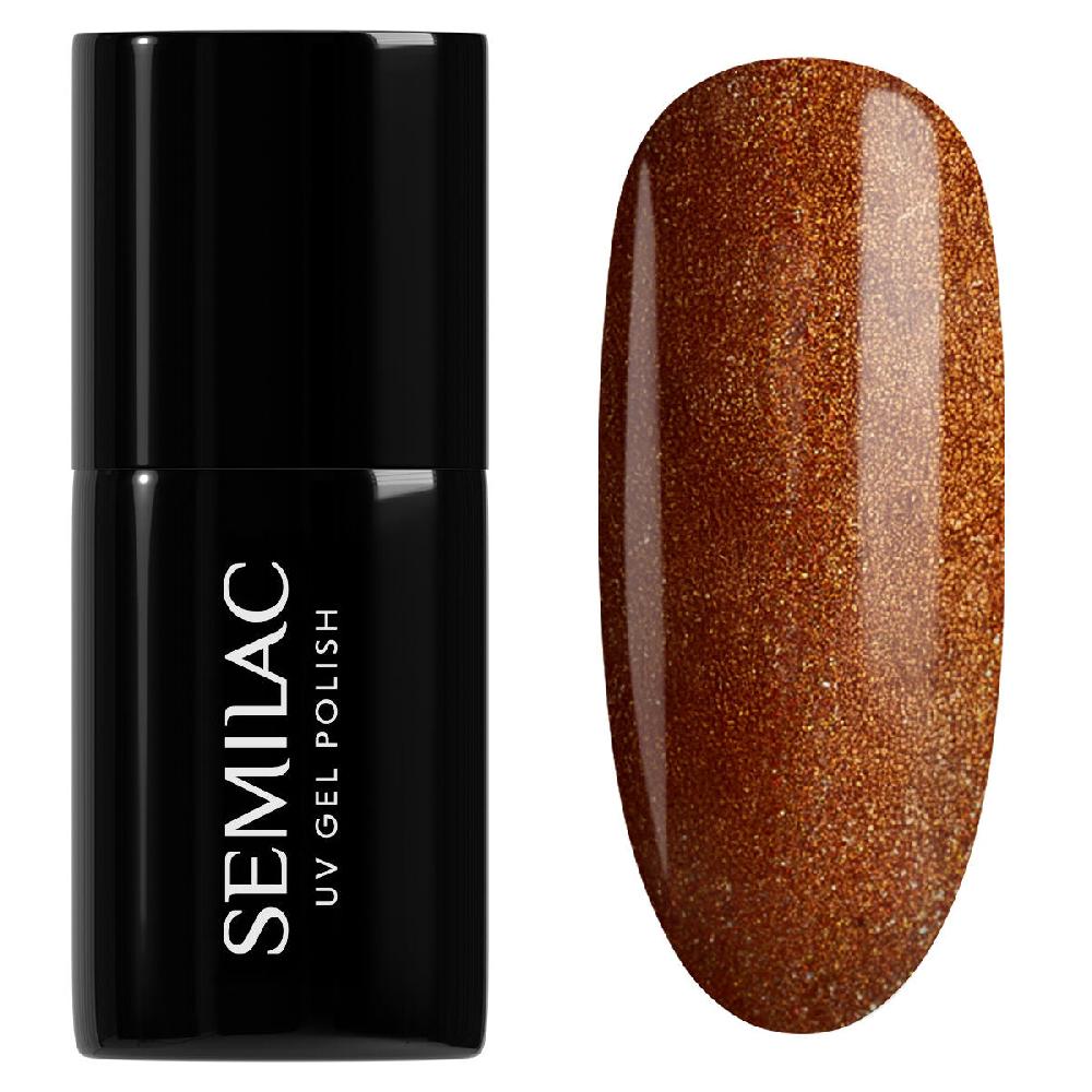 semilac 944 Glazed Cinnamon - Semilac Soak Off Gel / Hybrid Nail Polish UV Hybrid Color