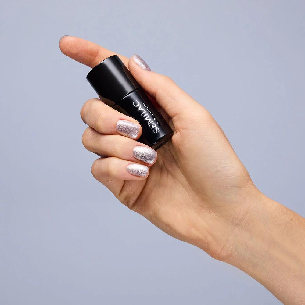 Semilac 951 Silver Magnetic - Semilac Soak Off Gel / Hybrid Nail Polish UV Hybrid Color