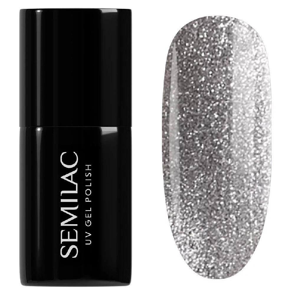 semilac 951 Silver Magnetic - Semilac Soak Off Gel / Hybrid Nail Polish UV Hybrid Color