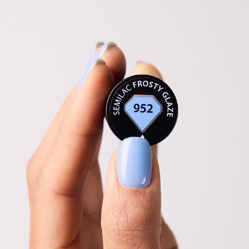 Semilac 952 Frosty Glaze - Semilac Soak Off Gel / Hybrid Nail Polish UV Hybrid Color