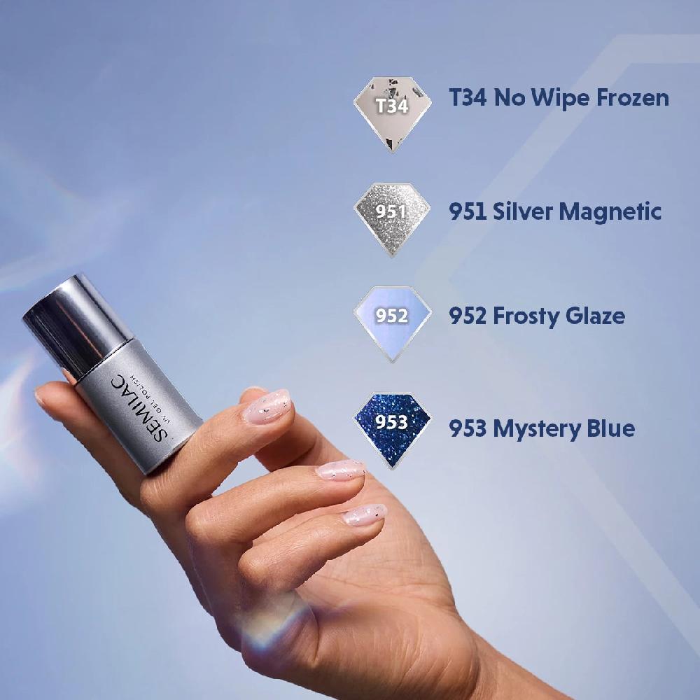 Semilac 952 Frosty Glaze - Semilac Soak Off Gel / Hybrid Nail Polish UV Hybrid Color