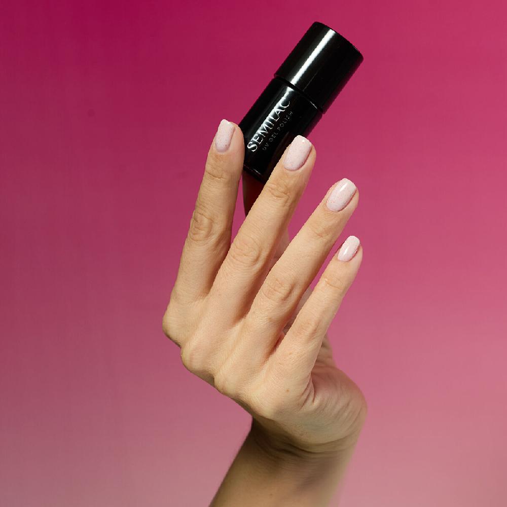 Semilac 963 Rose Stracciatella - Semilac Soak Off Gel / Hybrid Nail Polish UV Hybrid Color