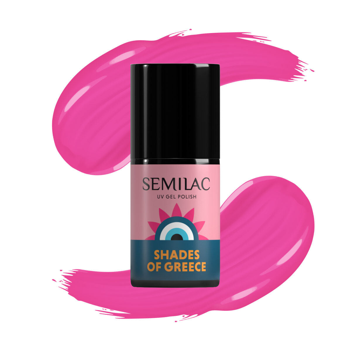 Semilac A708 Sunset Glow - Semilac Soak Off Gel / Hybrid Nail Polish UV Hybrid Base/Top