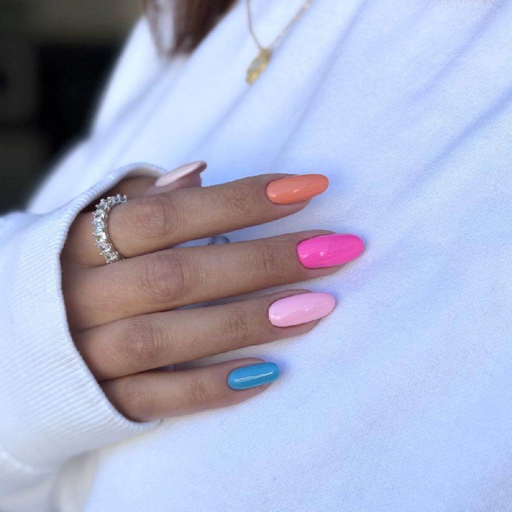 Semilac A708 Sunset Glow - Semilac Soak Off Gel / Hybrid Nail Polish UV Hybrid Base/Top