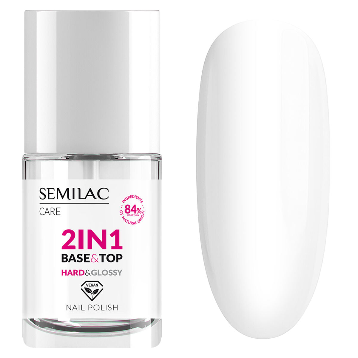 Semilac Base / Top 2in1 For Classic Hard & Glossy - Semilac Regular Nail Polish Nail Polish