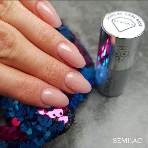 Semilac CARE BASE - Semilac Soak Off Gel / Hybrid Nail Polish BASE 11 ML UV Hybrid Base